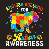 English Bulldog Dog Autism Awareness Tank Top | Artistshot