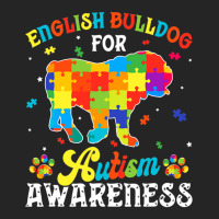 English Bulldog Dog Autism Awareness Unisex Hoodie | Artistshot