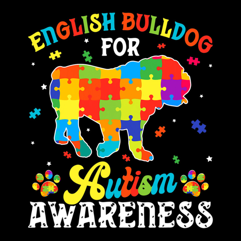 English Bulldog Dog Autism Awareness Men's Long Sleeve Pajama Set | Artistshot