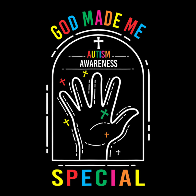 God Made Me Special Christian Autism Awareness Day Pocket T-shirt | Artistshot