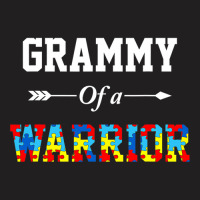 Grammy Of A Warrior Autism Awareness Family Support T-shirt | Artistshot