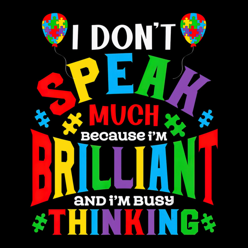 I Dont Speak Much Brilliant Autism Awareness Autistic Pocket T-shirt | Artistshot