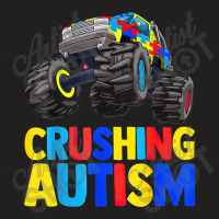 Monster Truck Crushing Austim Autism Awareness (3) T-shirt | Artistshot