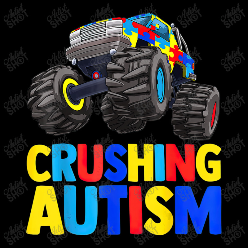 Monster Truck Crushing Austim Autism Awareness (3) Long Sleeve Shirts by LeiThompson | Artistshot