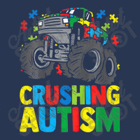 Monster Truck Crushing Austim Autism Awareness Men Denim Jacket | Artistshot