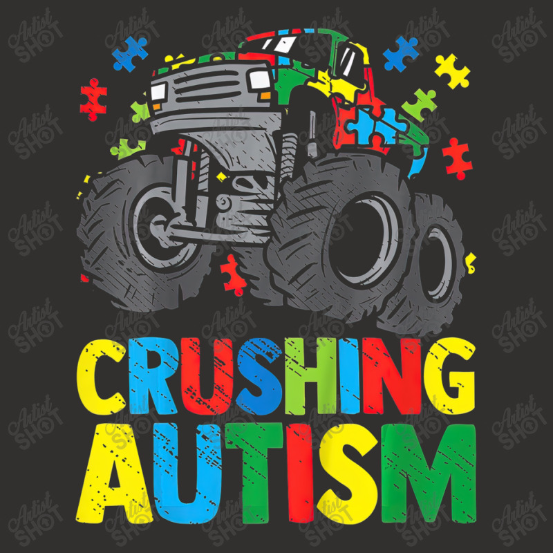 Monster Truck Crushing Austim Autism Awareness Champion Hoodie by LeiThompson | Artistshot