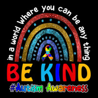 In A World Where You Can Be Anything Be Kind Autism Rainbow Pocket T-shirt | Artistshot