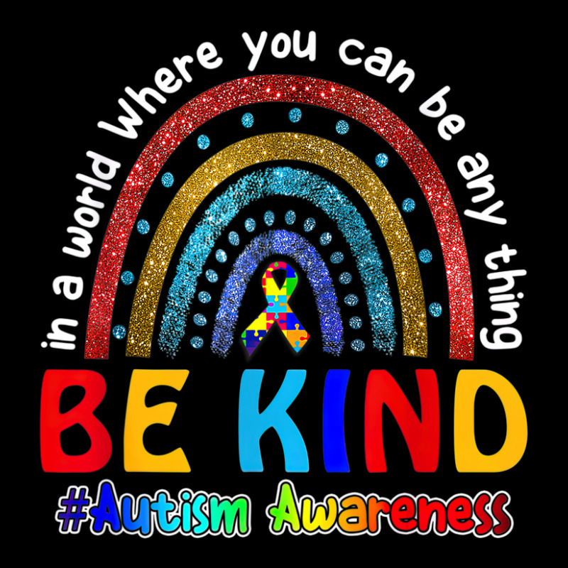 In A World Where You Can Be Anything Be Kind Autism Rainbow Pocket T-shirt | Artistshot