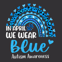 In April We Wear Blue Autism Awareness Vintage Short | Artistshot