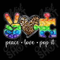 Peace Love Pop It Puzzle Autism Awareness V-neck Tee | Artistshot