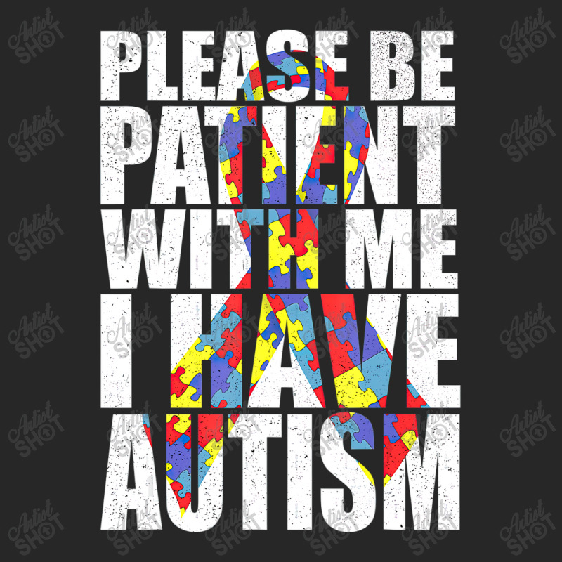 Please Be Patient With Me I Have Autism Awareness Ribbon Men's T-shirt Pajama Set by LeiThompson | Artistshot