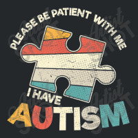 Please Be Patient With Me Puzzle Piece Autism Awareness Crewneck Sweatshirt | Artistshot