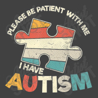 Please Be Patient With Me Puzzle Piece Autism Awareness Vintage T-shirt | Artistshot