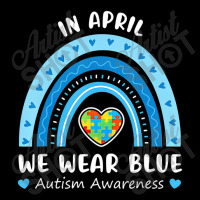 Puzzle Rainbow In April We Wear Blue Autism Awareness Month V-neck Tee | Artistshot