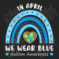 Puzzle Rainbow In April We Wear Blue Autism Awareness Month 3/4 Sleeve Shirt | Artistshot