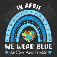 Puzzle Rainbow In April We Wear Blue Autism Awareness Month Exclusive T-shirt | Artistshot