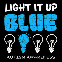 Light It Up Blue Autism Awareness Ribbon Puzzle Pieces Fleece Short | Artistshot