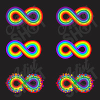 Rainbow Infinity Symbol Neurodiversity Pride Rainbow Autism T-shirt | Artistshot