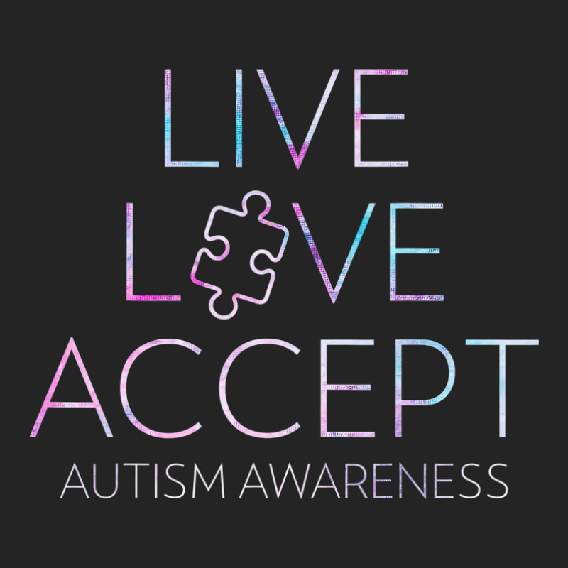 Live Love Accept Autism Awareness 3/4 Sleeve Shirt | Artistshot