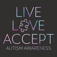 Live Love Accept Autism Awareness Champion Hoodie | Artistshot