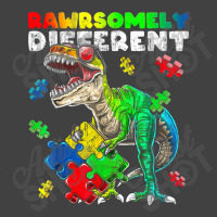 Rawrsomely Different Dinosaur Autism Awareness Puzzle Vintage T-shirt | Artistshot