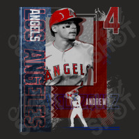 Andrew Velazquez Baseball Paper Poster Angels 2 Ladies Fitted T-shirt | Artistshot