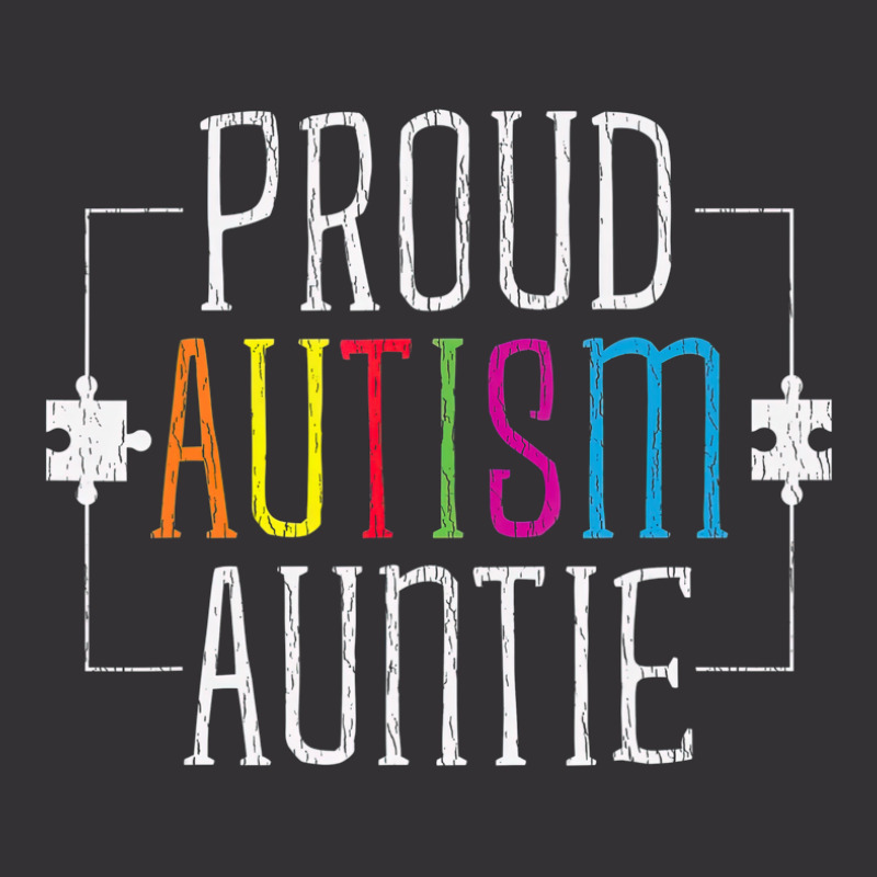 Love Proud Autism Auntie Vintage Hoodie | Artistshot