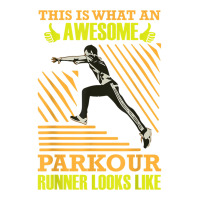 Awesome Parkour Runner Looks Like Free Running Training Jump Women's V-neck T-shirt | Artistshot