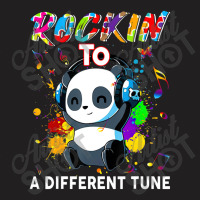 Rockin To A Different Tune Panda Autism Awareness T-shirt | Artistshot