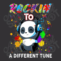 Rockin To A Different Tune Panda Autism Awareness Vintage Short | Artistshot