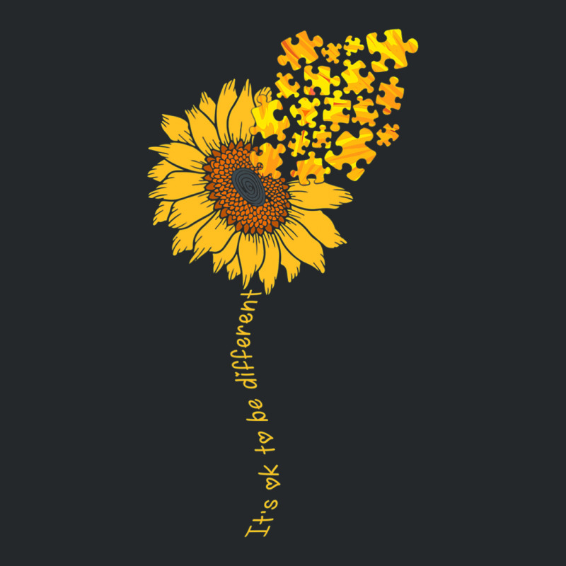 Love Sunflower Puzzle Autism Awareness Crewneck Sweatshirt | Artistshot