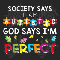 Society Says I Am Autistic God Says Im Perfect Autism Men's T-shirt Pajama Set | Artistshot