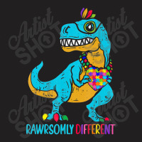 Trex Dino Puzzle Rawrsomely Different Autism Awareness T-shirt | Artistshot