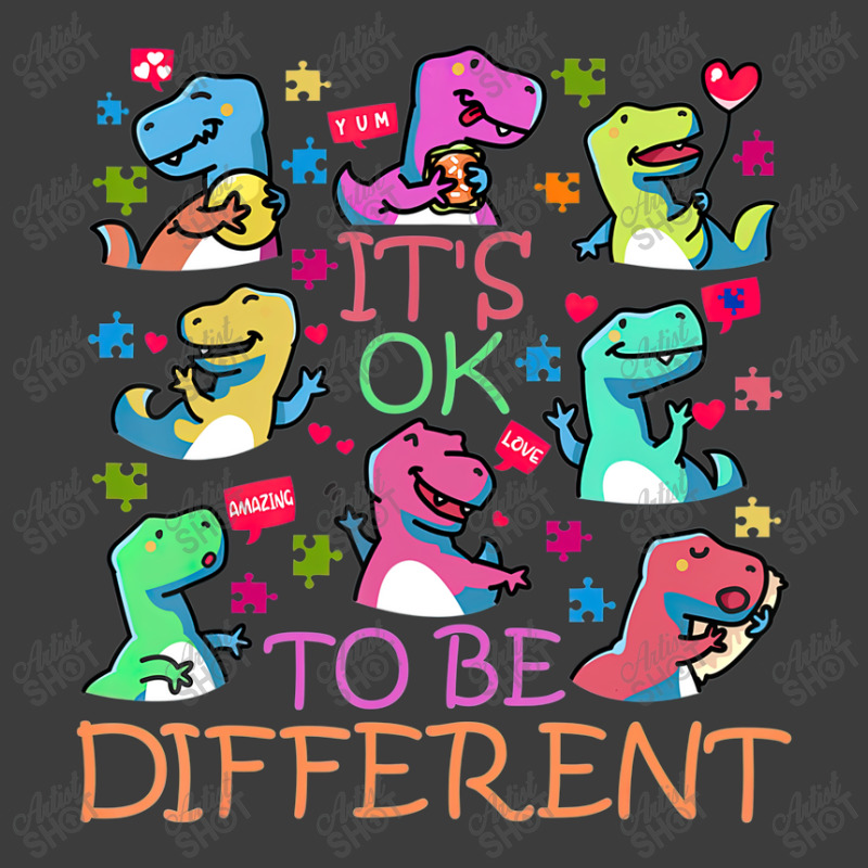 Trex Its Ok To Be Different Autism Awareness Dino Men's Polo Shirt by LeiThompson | Artistshot