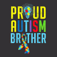 Proud Autism Brother Sibling Autism Awareness Vintage Hoodie | Artistshot