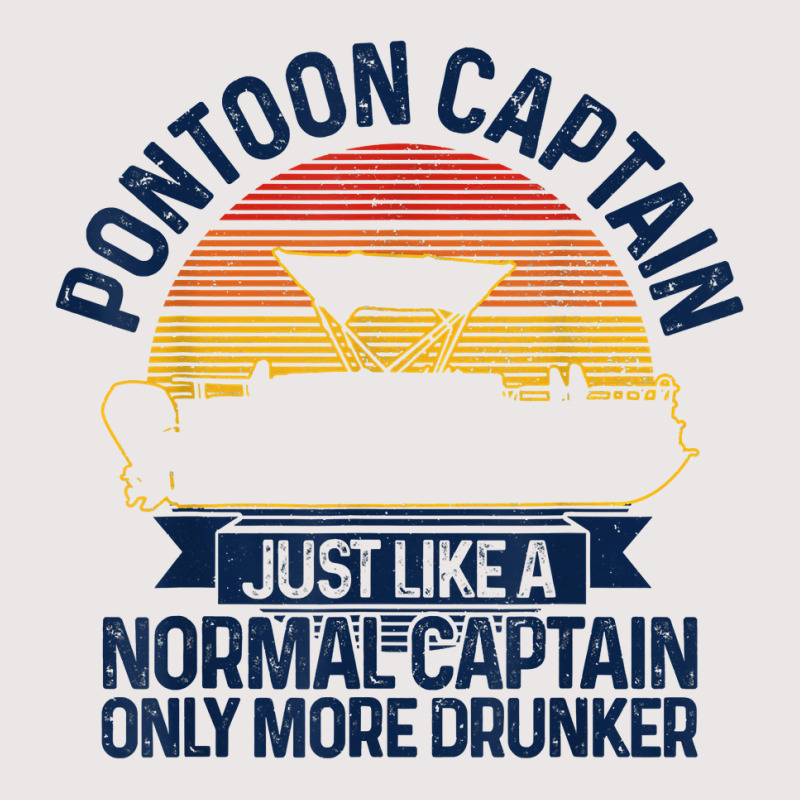 Mens Pontoon Captain Vintage Funny Pontoon Boat Boating Gift T Shirt Pocket T-shirt | Artistshot