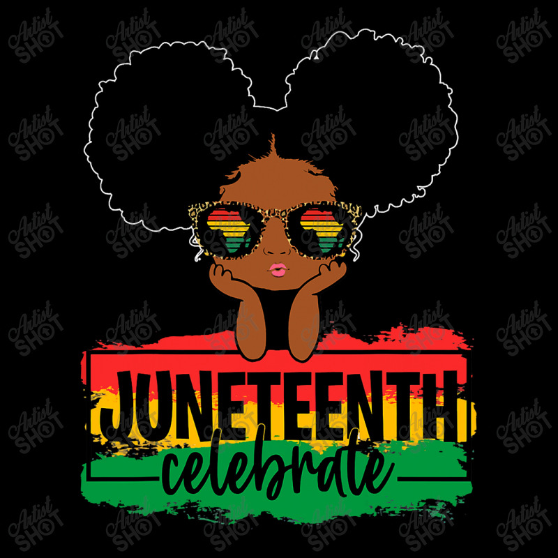 Black Girl Kid Juneteenth Celebrate Indepedence Day Fleece Short by nhan0105 | Artistshot