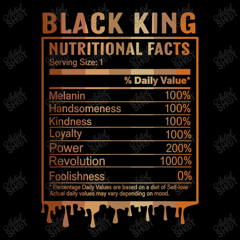 Black King Nutrition Facts Shirt Juneteenth 2022 Melanin Adjustable Cap by nhan0105 | Artistshot