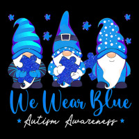 We Wear Blue Autism Awareness Gnomes V-neck Tee | Artistshot