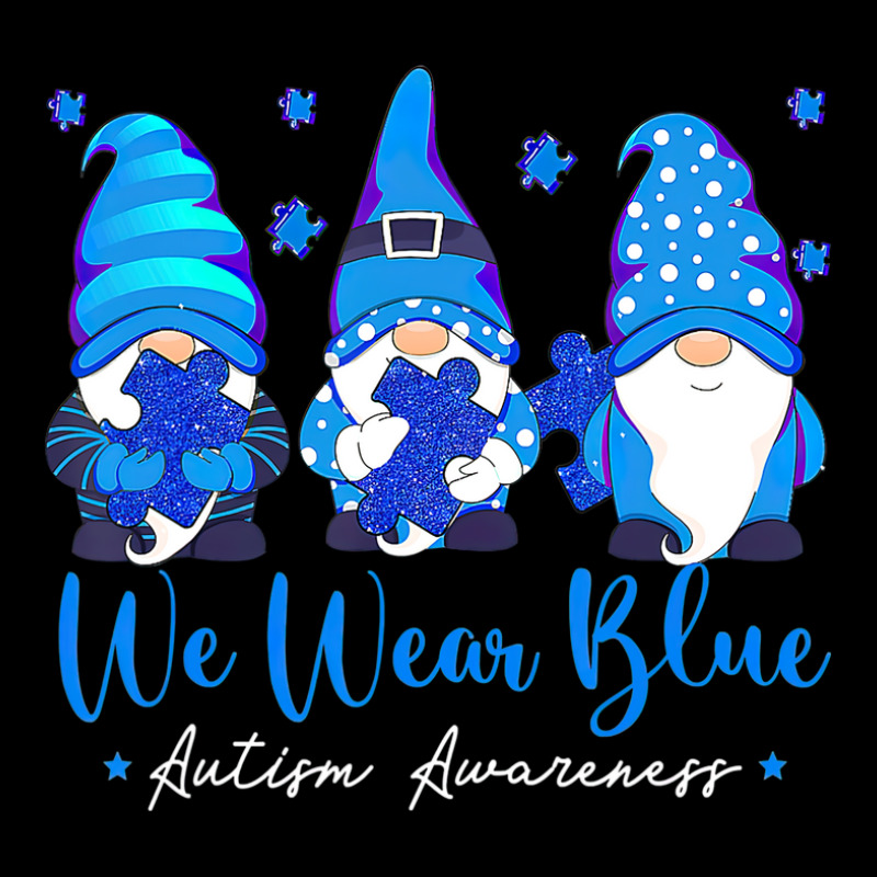 We Wear Blue Autism Awareness Gnomes V-neck Tee | Artistshot