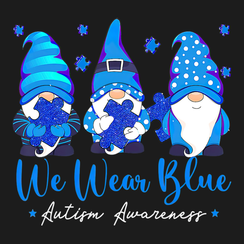 We Wear Blue Autism Awareness Gnomes Hoodie & Jogger Set | Artistshot