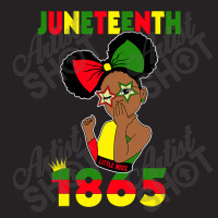 Cute Black Messy Bun Juneteenth Celebrating 1865 Girls Kids Vintage Cap | Artistshot