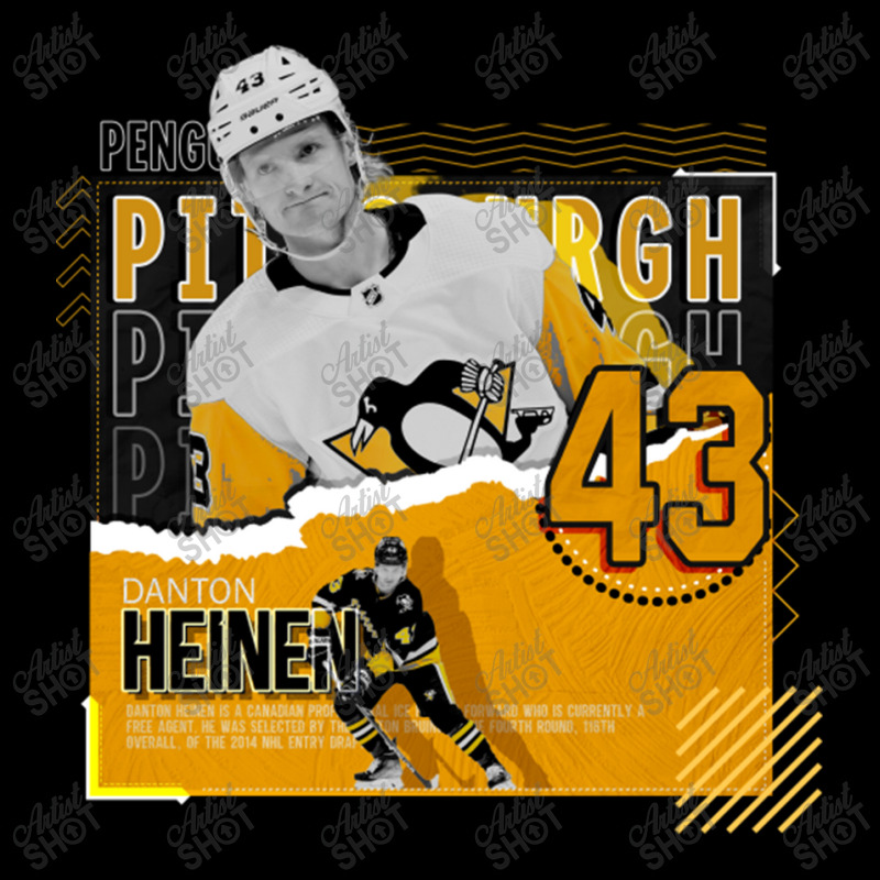 Danton Heinen Hockey Paper Poster Penguins V-Neck Tee by kr205 | Artistshot