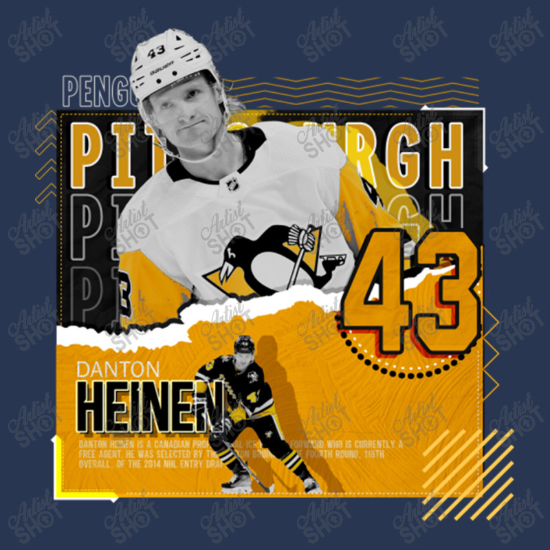 Danton Heinen Hockey Paper Poster Penguins Men Denim Jacket by kr205 | Artistshot