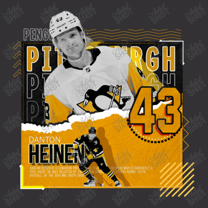 Danton Heinen Hockey Paper Poster Penguins Vintage Hoodie by kr205 | Artistshot