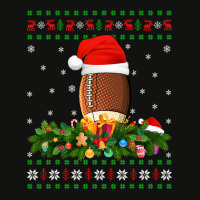 Football American Football Sports Lover Xmas Ugly Rugby Christmas 177  Scorecard Crop Tee | Artistshot