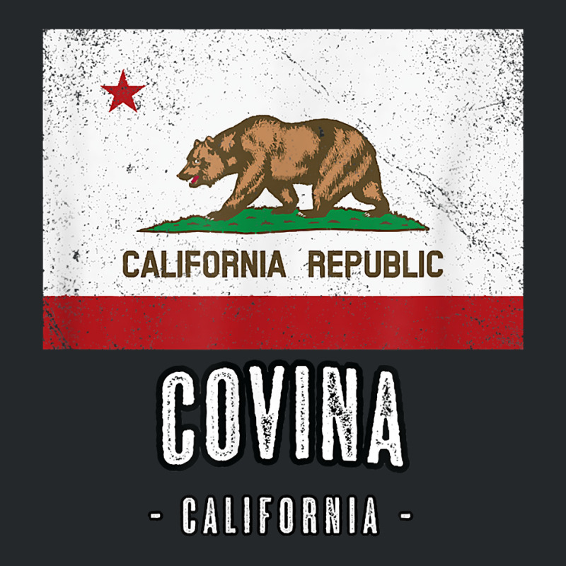 Covina   California  Cali City Souvenir   Ca Flag Top T Shirt Crewneck Sweatshirt | Artistshot