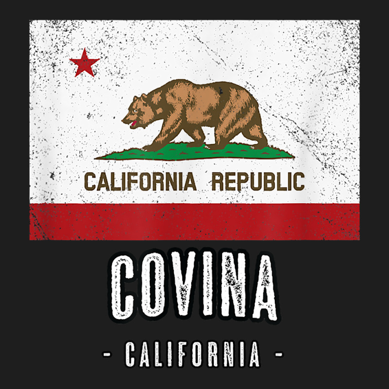 Covina   California  Cali City Souvenir   Ca Flag Top T Shirt Classic T-shirt | Artistshot