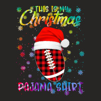 Football This Is My Christmas Pajama Football Xmas Boys Men 384 Ladies Fitted T-shirt | Artistshot