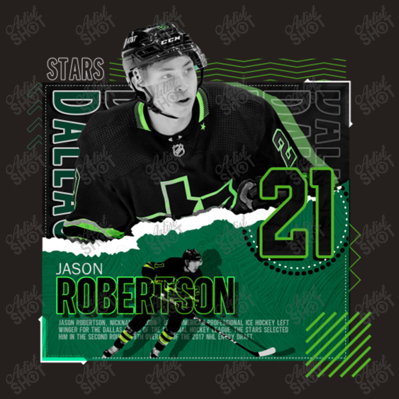 Jason Robertson Hockey Paper Poster Stars Tank Top by kr205 | Artistshot